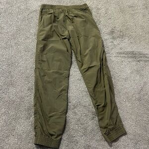 Girls forest green cargo pants